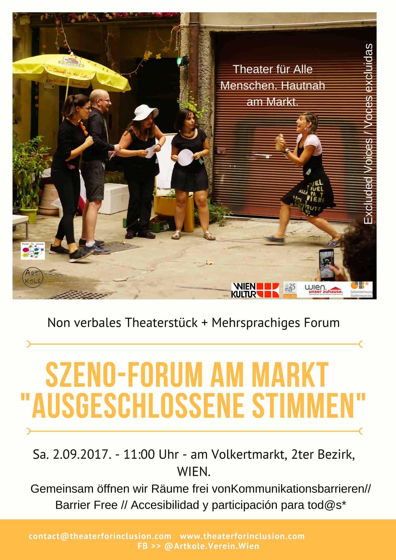 Szeno Forum am Markt Ausgeschlossene Stimmen Terminado.